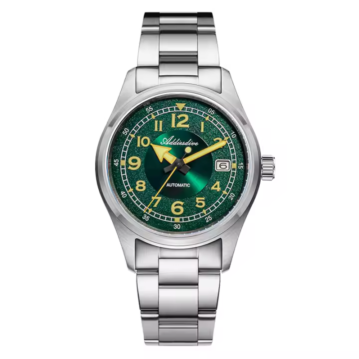 Reloj De Pulsera Para Hombre ADDIESDIVE Automatico NH35 39mm Dial Sunburst Retro Luminoso Vestimenta 200m Impermeable Con Cristal De Zafiro - 1