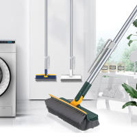 Cepillo De Piso 3 En 1 Con Mango Largo Y Cepillo Ajustable Herramientas De Escobilla Para Limpieza De Cocina Y Baño Con Mágica Escoba Y Cepillo De Níquel - details 1