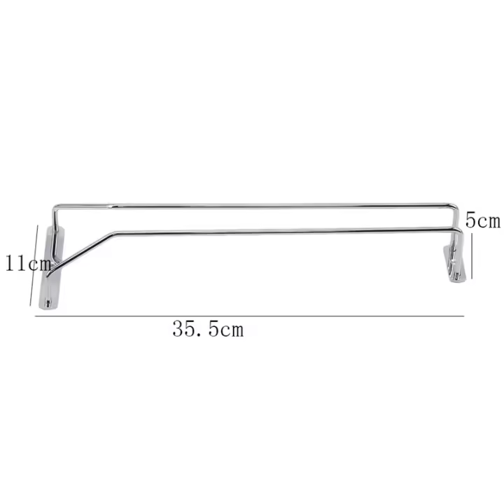 Nueva Organizador De Vajilla De Acero Inoxidable Para Cristales De Vino Rojo Soporte Inverso Para Barra O Pub Alta Calidad Metal - 1