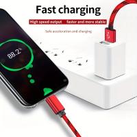 Cable De Carga Y Datos USB Tipo C Super Largo Para Samsung Xiaomi Vivo OPPO Redmi Acabado Metálico Compatible Con Smartphones - details 7