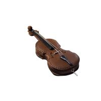 Llavero De Cuero Creativo Con Violín Y Cello Para Amantes De La Música Llavero De Instrumentos Musicales Miniatura Colgante De Violín Europeo - details 1