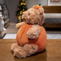 Muñeco De Peluche De Conejo Negro Con Calabaza Suave Para Halloween Truco O Trato Juguete De Oído De Osito Y Capa Peluche De Berenjena Para Adultos - details 13
