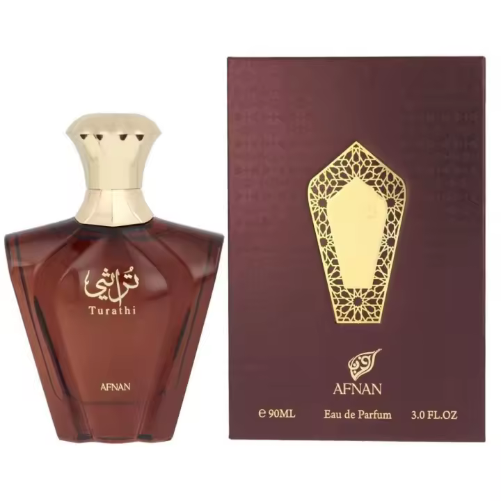Afnan Turathi Brown Eau De Parfum Hombre 90 ml - Fragancia Masculina Duradera con Notas Frescas y Seductoras - 1