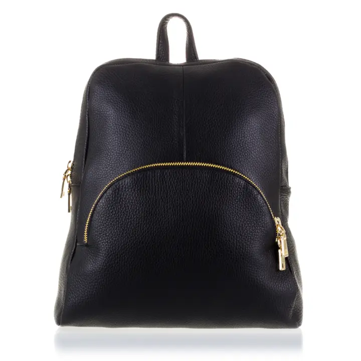 . Monastier Bolso mochila Mujer.Piel auténtica Dollaro . Made in Italy. Vera Pelle Italiana. - 1