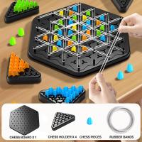 Juego Educativo Interactivo De Triángulos Y Cadenas Para Familiar Y Fiesta Regalo Set De Batalla Con Banda De Goma Juego De Estrategia Para Edad 12+ - details 6