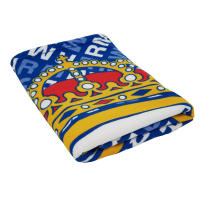 Real Madrid Toalla de Playa Microfibra, Toalla para Piscina, Baño, Gimnasio70x140cm, Toalla con Escudo Real Madrid Regalo Adultos y Niños, Cumpleaños, Comunión, Color Azul - details 1