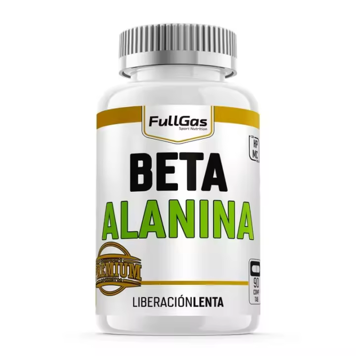 FULLGAS - BETA ALANINA + HPMC 1g - 90 Comp - Complemento alimenticio a base de Beta-Alanina con HPMC - 1