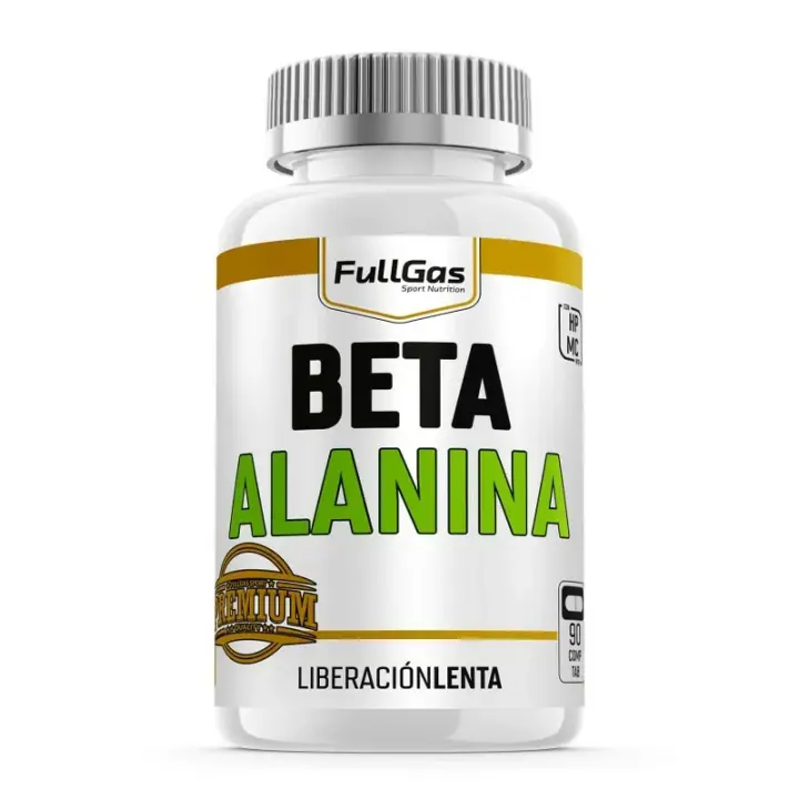 FULLGAS - BETA ALANINA + HPMC 1g - 90 Comp - Complemento alimenticio a base de Beta-Alanina con HPMC - 1