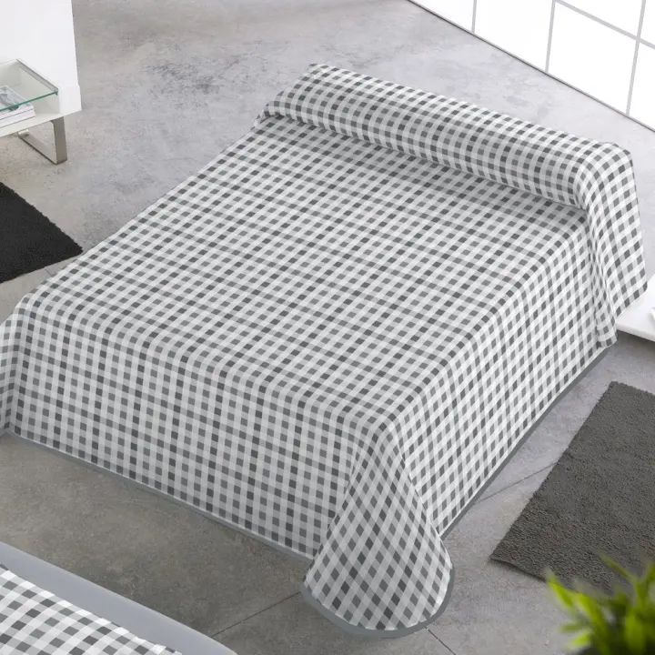 SABANALIA - Colcha estampada Milán (Disponible en varios tamaños) | Colcha ideal para primavera y verano | Producto ligero y decorativo - 1