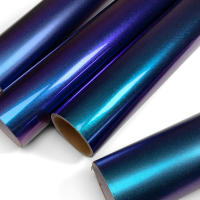 Película De Cambio De Color Para Coche Chameleon Vinilo Enrollado Púrpura a Azul Adhesivo Elástico Con Suelo De Aire Para Automóviles Y Accesorios De Motocicleta - details 5