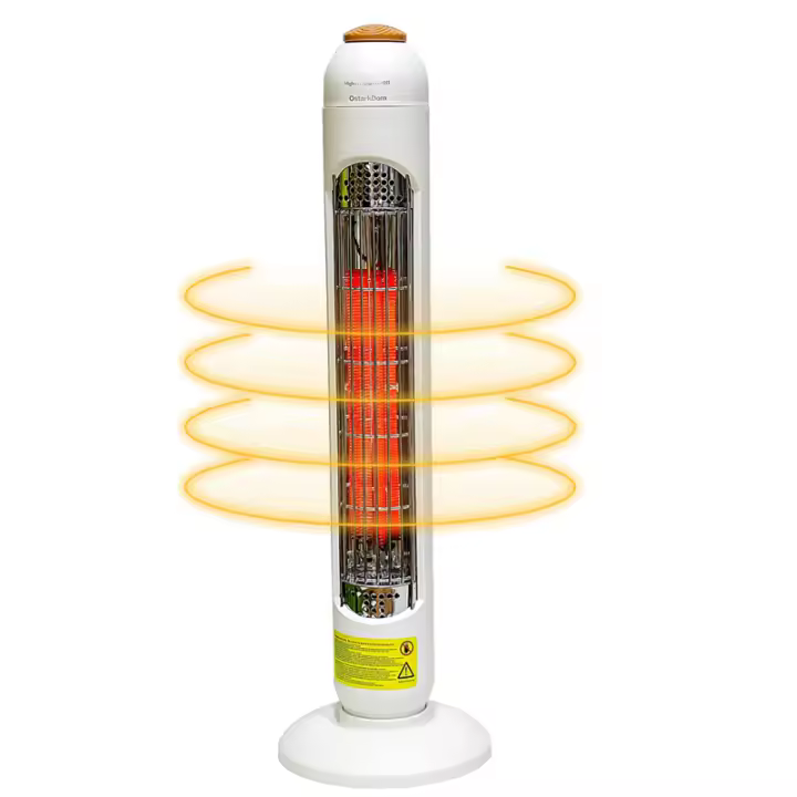 OstarkDom Calefactor Eléctrico 600W, Bajo Consumo, Estufa electrica, 3 Posiciones, Apagado Automático, Seguridad Protección, Ahorro de Energía - 1