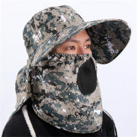 Gorro De Pesca Al Aire Libre Para Hombre Con Pico Ancho Protección Solar UV Sombrero De Playa Malla Transpirable Camuflaje - details 6