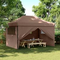vidaXL Tienda de fiesta plegable Pop-Up 4 paredes laterales tienda Color Burdeos,  orange,  Beige y mas - details 4