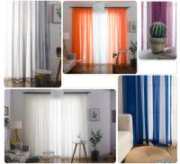 Cortinas De Tulle Sólido Colorido Transparente 100% Poliéster Para Dormitorio Cocina Sala De Estar Habitación De Niños Clase Magnolia Rod Pocket - details 17