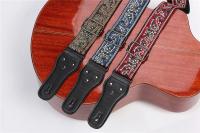 Correa De Guitarra De Algodón Grueso Ajustable Con Bordado Para Bajo Eléctrico Y Acústico Accesorio Musical De Alta Calidad - details 0