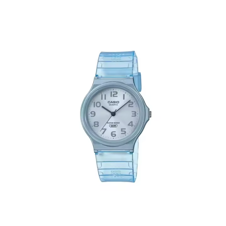 Reloj Casio Digital Azul Transparente Mq-24s-2bef - 1