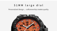 Reloj Militar Deportivo Addies Para Hombres Con Calendario Y Luz Tubería 50m Resistente Al Agua Correa De Nylon Bisel Giratorio Movimiento Cuarzo - details 26