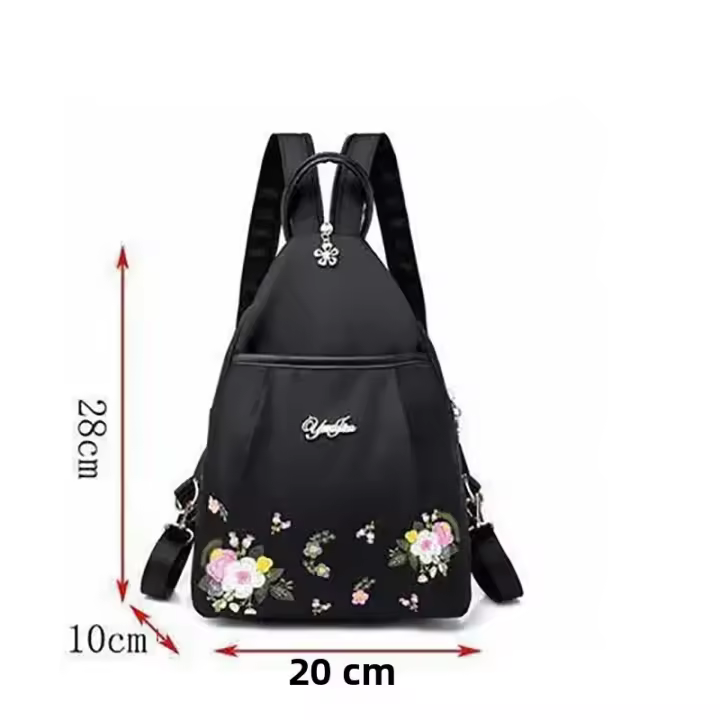 Mochila Pequeña De Encaje Estilo Sencillo Para Mujer Bolsa De Hombro Casual Mochila De Viaje Oxford Bolsa De Pecho - 1