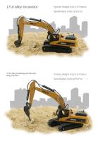 Huina 1:50 Vehículo De Ingeniería En Miniatura Camión Excavadora Con Cargador Y Rodillo Juguete Para Niños Material Metálico Y Plástico - details 2