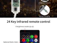 Luces LED Bluetooth Para Navidad Y Fiestas USB 5V Dreamcolor WS2812B RGBIC Addressable Guirnalda De Hadas Para Decoración De Bodas Y Fiesta - details 15