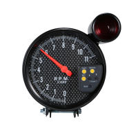Tacómetro De 5 Pulgadas Con Cara De Fibra De Carbono Y Puntero LED En 7 Colores Opcionales Para Automóviles - details 0