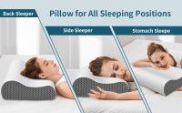 Cojines para el cuello, cojines cerales para aliviar el dolor, cojines de espuma viscoelástica contorneadas, cojines ergonómicas para dormir, cojines para La Cama, fundas de almohada para dar soporte al Cuello - details 5