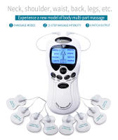 Masajeador Eléctrico De Acupuntura Con 8 Modos Terapia Meridiana Digital LCD Alivio Del Dolor Estimulación Muscular Kit De Terapia EMS - details 0