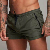 Shorts De Natación Para Hombres Con Bolsillos Y Cierre De Cremallera Liner De Malla Secado Rápido Traje De Baño Para La Playa - details 3