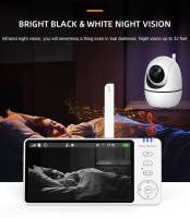 Monitor De Bebé Con Video 5 Pulgadas 2.4G PTZ Mini Seguridad Doméstica Audio Bidireccional Temperatura Display Para Padres Y Niños - details 6