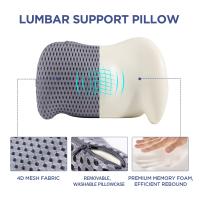 Cojín Lumbar De Espuma De Memoria Ergonómico Almohada Para Espalda Protección Contra El Dolor En La Columna Lumbar Para Oficina Coche Cama - details 5