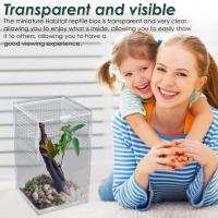 Enclosure De Acrílico Para Reptiles Terrario De Cría Transparente Para Dragón Barbudo Y Araña Cisne Jaula De Habitaculo Para Escorpión - details 4