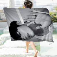 Toalla De Playa Microfibra Absorbente Y Secado Rápido Suave Para Yoga Natación Senderismo Toalla De Baño Cha Eun Woo Corea Tamaño 76x182 Cm - details 8