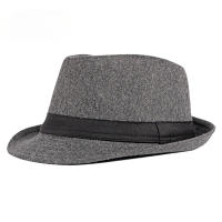 SombreroFedora Para Hombres Y Mujeres Negro Estilo Jazz De Primavera Verano Sombreros De Bolso Decorativos Para Bodas Y Fiestas Material Polyester - details 5