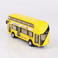 Modelo De Autobús De Doble Piso a Escala 1/36 En Aleación De Zinc Con Sonido Luz Puertas Abiertas Vehículo Coleccionable Regalo De Cumpleaños - details 9