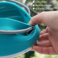 Pote De Cocina Para Camping 1L BPA-Free Kettle De Silicona Plegable Con Fondo De Acero Inoxidable Regalo Exelente Para Viajes Y Picnics Colores Variados - details 2