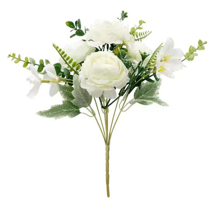 RAMO DE ROSAS ARTIFICIALES 32CM 3PCS - 1