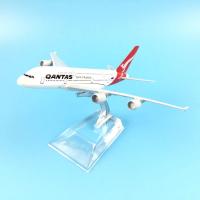 Modelo De Avión En Miniatura Airbus A380 Spirit of Australia Qantas 1/400 Escala Aleación De Metal 16cm Decoración Regalo Para Niños Colección - details 1