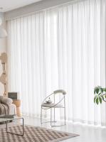 Cortinas De Tulle Transparente Y Opaque Embossadas 1PC Para Sala De Estar Y Dormitorio Cortina De Ventana Y Puerta Con Yarn De Poliéster 100% - details 3