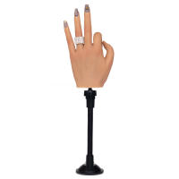 Mano De Silicona Para Uñas Postizas Entrenamiento Práctica De Arte De Manicura Modelo De Mano Para Acrylic Nails - details 2