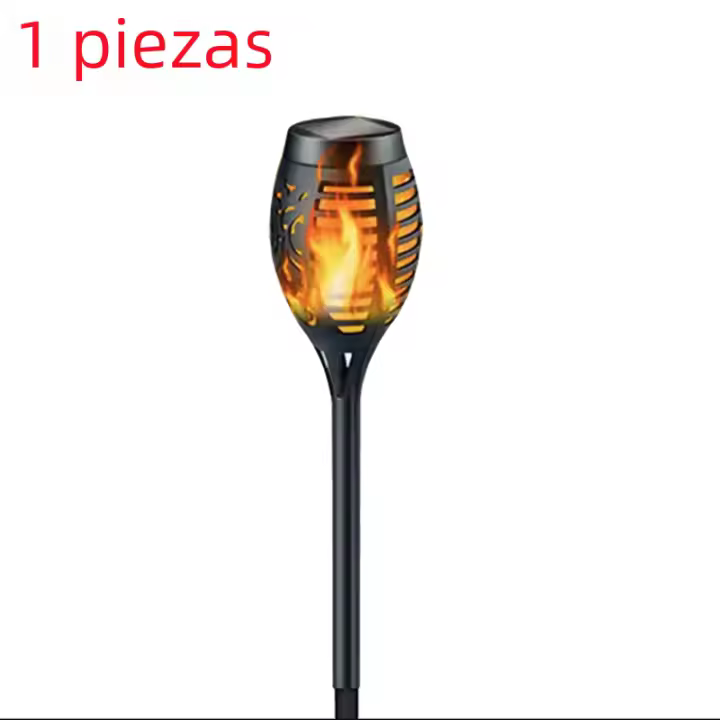 Luces LED de Antorcha Solar para Exterior, Luces impermeables por Energía Solar para Jardín, Patio, Luz de llama Solar, Luces de Halloween - 1