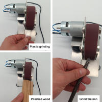 Mini Mecánica Multifuncional Trituradora Eléctrica Portátil Para Bricolaje Pulido Y Afilado De Borde Tamaño 15mm/25mm Herramienta De Polvo - details 8