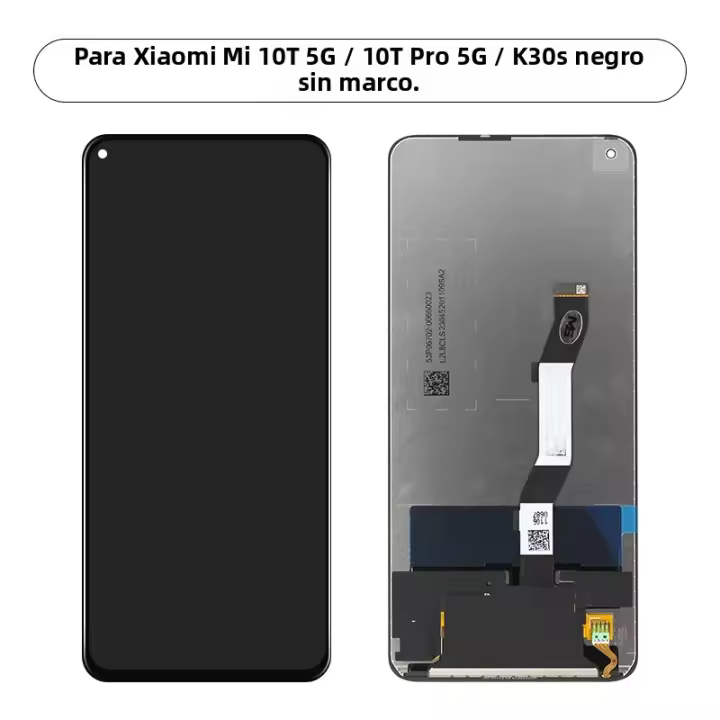 Pantalla LCD Para Xiaomi Mi 10T 5G 10T pro 5G Y Redmi K30s M2007J3SC Repuesto De Pantalla Compatible Con XIAOMI Tipo De Pantalla Capacitiva Resolución 2160x1080 Material IPS - 1