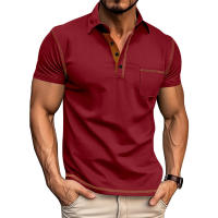 Venta caliente de verano nueva camiseta de manga corta para hombre, comercio exterior, deportes de ocio, solapa Polo - details 25