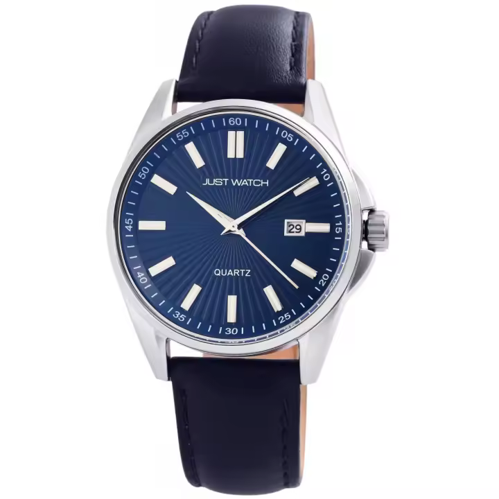 Reloj Just® Hombre com Bracelete em Pele Genuína - 1