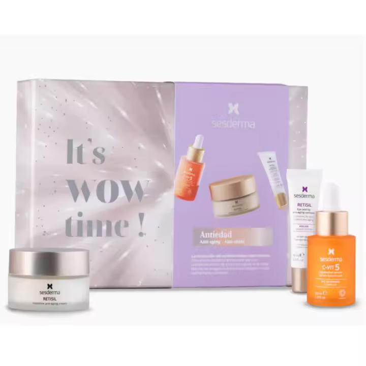 Sesderma C-Vit 5 Vitamin Serum 30 ml + Retisil Crema 50ml  + Retisil Contorno Ojos Labios 15ml Pack - 1