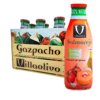 Villaolivo -  Pack 6 unidades  Salmorejo Villaolivo  Salmorejo Cristal 1L  100 % Natural - details 2