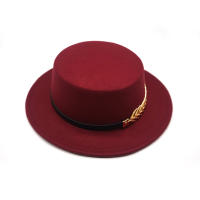Gorro Fedora De Lana Vintage Otoño Invierno Para Hombre Y Mujer Con Cordón Y Ala Ancha Elegante Para Dama Gorro De Jazz Plancha - details 6
