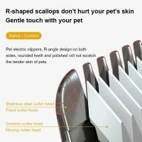 Afeitadora Eléctrica Profesional Para Perros Y Gatos Recargable Por USB Máquina De Corte De Pelo Para Animales - details 2