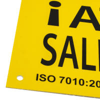 Banner - Señal Atencion Salida De Vehiculos PVC 40x30 cm