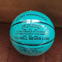 Balón De Baloncesto Estándar Tamaño 7 Para Entrenamiento Con Grabado 'To My Son' Regalo Deportivo Para Cumpleaños Material De Cuero PU Color Azul - details 7